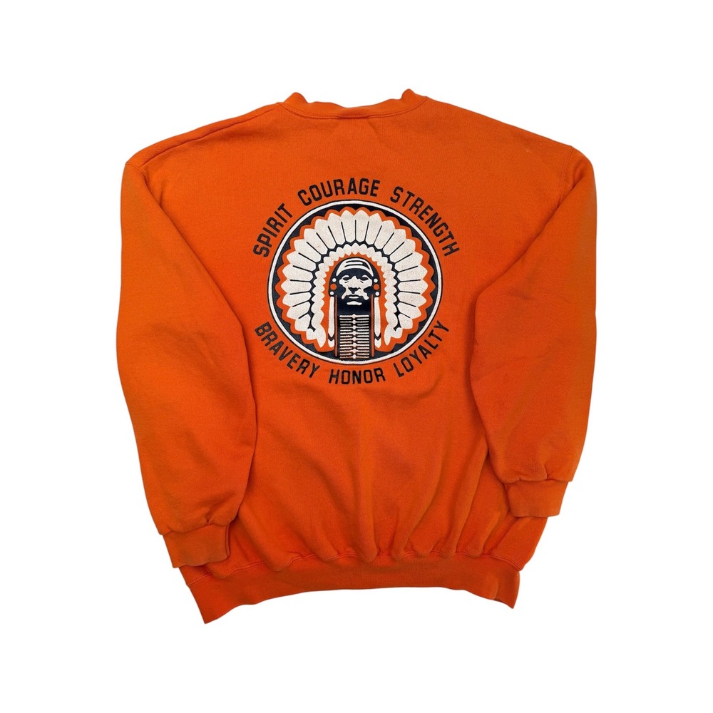 VTG University of Illinois Fighting Illini Lee Chief Sweatshirt Mens XL Graphic
